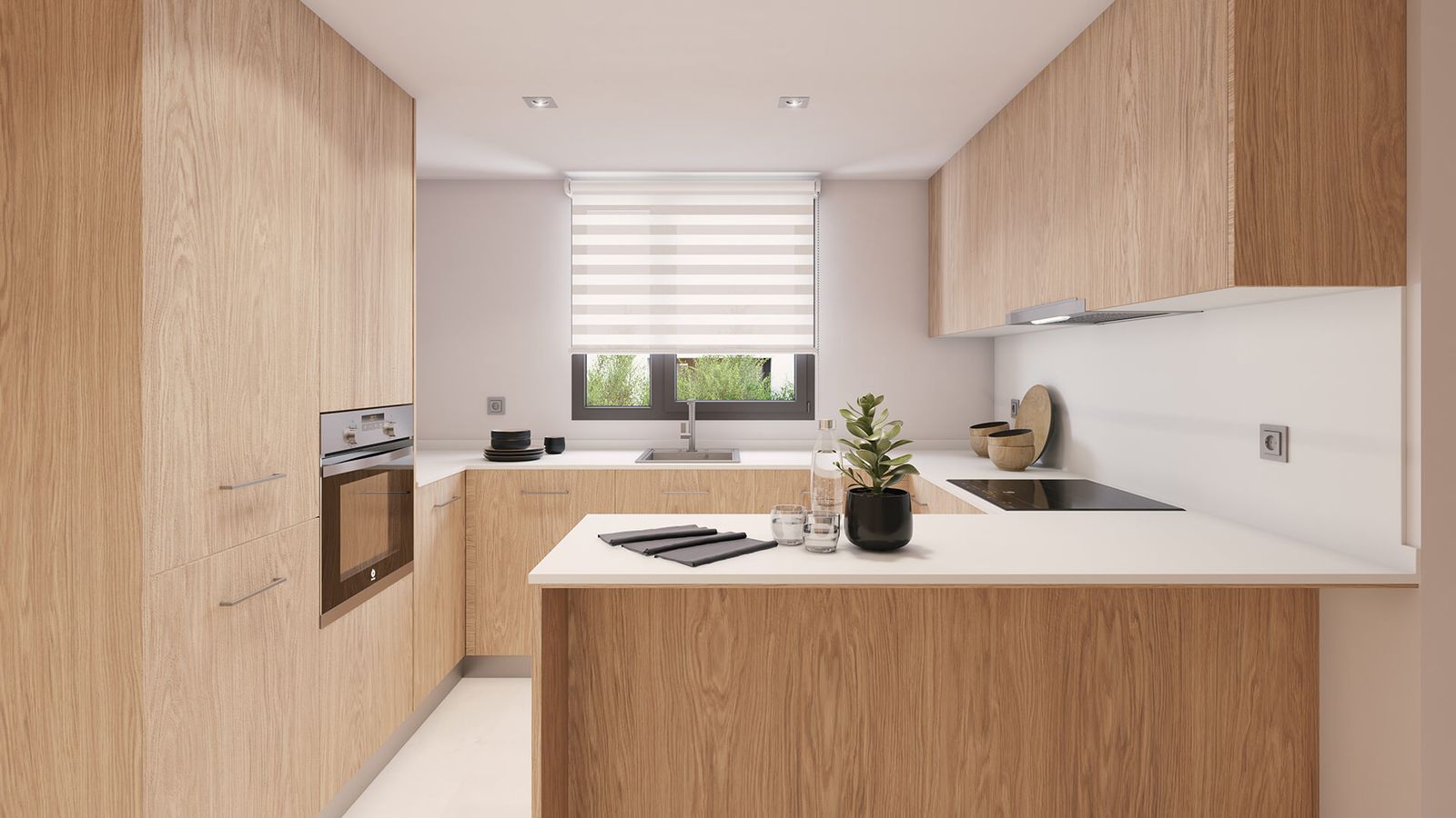08 modern kitchen wood cabinets